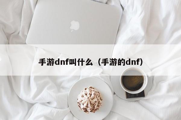 手游dnf叫什么（手游的dnf）