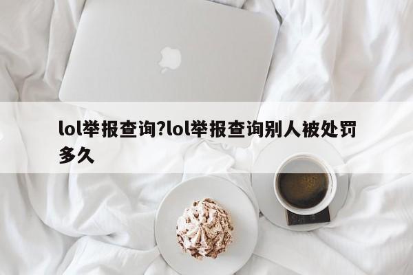 lol举报查询?lol举报查询别人被处罚多久