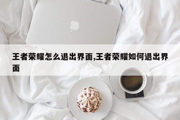 王者荣耀怎么退出界面,王者荣耀如何退出界面